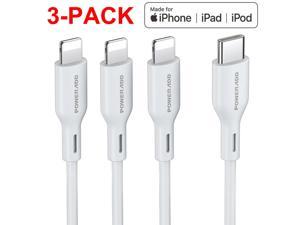 3 Pack 3FT USB C to 8 Pin Cable Type C Cord for iPhone 12 Pro iPad iPod Macbook
