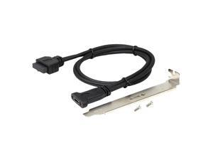 USB 3.0 20 Pin to USB C Front Panel Header Cable, USB 3.0 20 Pin Female to USB Type C Female Panel Mount Extension Cable USB 3.0 20 Pin to USB C Front Panel Header Cable, USB 3.0 20 Pin Female to USB Type C Female Panel Mount Extension Cable