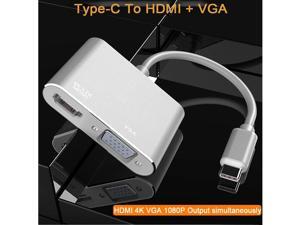 USB3.1 Type-C to HDMI + VGA Docking Station USB C Hub Adapter for iPad Pro Samsung Huawei USB C HDMI USB3.1 Type-C to HDMI + VGA Docking Station USB C Hub Adapter for iPad Pro Samsung Huawei USB C HDMI