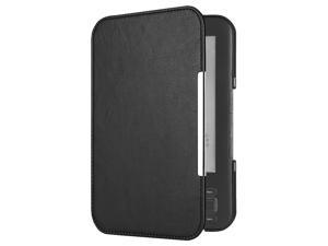 PU Leather Flip Folio Magnetic E-Book Cover Amazon Kindle 3 3Rd Reader Keyboard Screen EReader Protective Case Black