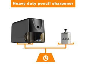 AFMAT Electric Pencil Sharpener Heavy Duty, Classroom Pencil Sharpener for 6.5-8mm No.2/Colored Pencils, UL Listed Professional Pencil Sharpener w/Stronger Helical Blade, Best School Pencil Sharpener