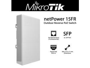 Mikrotik netPower 15FR CRS318-1Fi-15Fr-2S-OUT Outdoor Switch w/ 15x Reverse PoE Ports 2x SFP Ports