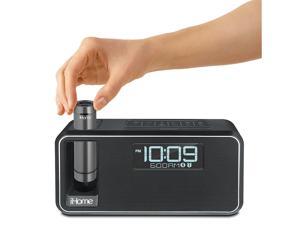 iHome iKN105BC Dual Charging Bluetooth Stereo Alarm Clock Radio/Speakerphone with NFC, Removable Power