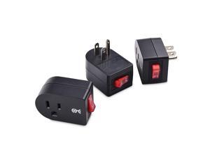 Cable Matters 3 Pack Grounded Outlet with ON Off Switch, Single Outlet with Switch Cable Matters 3 Pack Grounded Outlet with ON Off Switch, Single Outlet with Switch