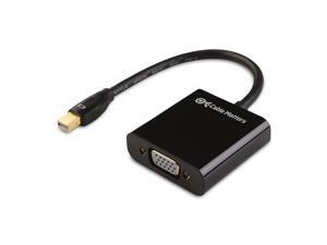 Cable Matters Mini DisplayPort to VGA Adapter (Mini DP to VGA) in Black - Thunderbolt and Thunderbolt 2 Port Compatible Cable Matters Mini DisplayPort to VGA Adapter (Mini DP to VGA) in Black - Thunderbolt and Thunderbolt 2 Port Compatible