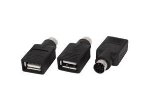 uxcell a15050700ux0022 PS/2 to USB Female Adapter Connector for Keyboard Mouse (Pack of 3) uxcell a15050700ux0022 PS/2 to USB Female Adapter Connector for Keyboard Mouse (Pack of 3)