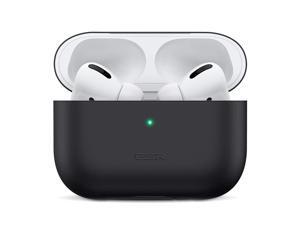 ESR Protective Silicone Cover for AirPods Pro Case, Hingeless, Slim-Fit, Visible Front LED, Shock & Scratch-Resistant Ultra-Thin Case Skin for AirPods Pro Charging Case,Black ESR Protective Silicone Cover for AirPods Pro Case, Hingeless, Slim-Fit, Visible Front LED, Shock & Scratch-Resistant Ultra-Thin Case Skin for AirPods Pro Charging Case,Black