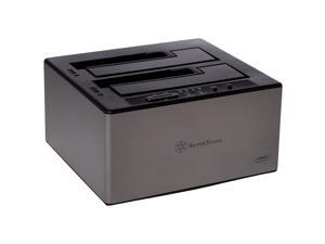 SilverStone Technology 3.5" and 2.5" External Hard Drive Dock with USB 3.1 Type- C Gen 2, Supports Offline Clone and JBOD modes with Hot-Swap TS12C SilverStone Technology 3.5" and 2.5" External Hard Drive Dock with USB 3.1 Type- C Gen 2, Supports Offline Clone and JBOD modes with Hot-Swap TS12C