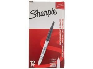 Sharpie 1735790 Retractable Permanent Markers, Ultra Fine Point, Black, 12 Count Sharpie 1735790 Retractable Permanent Markers, Ultra Fine Point, Black, 12 Count