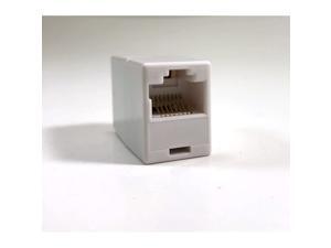 Micro Connectors, Inc. CAT 5E RJ45 Stright Through Coupler Female to Female - White(C20-110L5W) Micro Connectors, Inc. CAT 5E RJ45 Stright Through Coupler Female to Female - White(C20-110L5W)