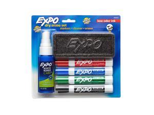 EXPO Dry Erase Marker Set, Chisel Tip, 6 Piece