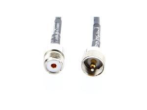 MPD Digital CNT-240 UHF Ham and CB RF Antenna Extension Cable - TWB-240-PL259-SO239-1FT - UHF PL259 Male to SO239 Female, 1FT MPD Digital CNT-240 UHF Ham and CB RF Antenna Extension Cable - TWB-240-PL259-SO239-1FT - UHF PL259 Male to SO239 Female, 1FT