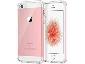 JETech Case for Apple iPhone SE (2016 Edition), iPhone 5s and iPhone 5, Shockproof Bumper Cover, Anti-Scratch Clear Back, Crystal Clear