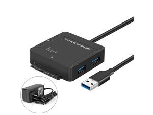 CableCreation USB 3.0 to 2 SATA Dual-Bay External Hard Drive with 2 USB 3.0 Port and 12V/ 3A Power Adapter, Support Offline Clone Function, UASP, Compatible with 2.5” & 3.5” SATA HDD/SSD, 1.6 FT CableCreation USB 3.0 to 2 SATA Dual-Bay External Hard Drive with 2 USB 3.0 Port and 12V/ 3A Power Adapter, Support Offline Clone Function, UASP, Compatible with 2.5” & 3.5” SATA HDD/SSD, 1.6 FT