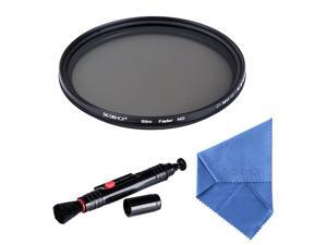 Beschoi 52mm Variable ND Filters Neutral Density Filter (ND2 to ND400) Ultra Slim Optical Glass for Digital DSLR Camera Lenses, with Cleaning Cloth + Cleaning Pen Beschoi 52mm Variable ND Filters Neutral Density Filter (ND2 to ND400) Ultra Slim Optical Glass for Digital DSLR Camera Lenses, with Cleaning Cloth + Cleaning Pen