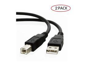 Storite 3 FT USB Printer Cable USB 2.0 Type A Male to B Male Scanner Cord High Speed for Brother, HP, Canon, Lexmark, Epson, Dell, Xerox, Samsung, External Hard Drive (2 Pack, USB 2.0)
