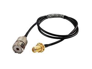 3FT TWB-240-PL259-SO239-3FT UHF PL259 Male to SO239 Female MPD Digital CNT-240 UHF Ham and CB RF Antenna Extension Cable