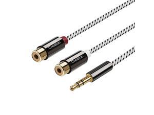 3.5mm Male to 2RCA Female Jack Stereo Audio Cable, CableCreation 3.5mm to RCA Extension Cable Compatible with iPhone, iPad, MP3, Tablets, HiFi Stereo System, Speaker 0.92M 3.5mm Male to 2RCA Female Jack Stereo Audio Cable, CableCreation 3.5mm to RCA Extension Cable Compatible with iPhone, iPad, MP3, Tablets, HiFi Stereo System, Speaker 0.92M