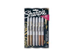 Sharpie Metallic Permanent Markers, Fine Point, Assorted Metallic, 6 Count Sharpie Metallic Permanent Markers, Fine Point, Assorted Metallic, 6 Count