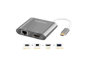 USB C to HDMI 4K Adapter for Home Office, CableCreation 4 in 1 Type C Multiport Adapter with HDMI, 1Gbps Ethernet, USB 3.02, Compatible New MacBook Pro/Air 2020 2019, iPad Pro 2020, XPS, S10 USB C to HDMI 4K Adapter for Home Office, CableCreation 4 in 1 Type C Multiport Adapter with HDMI, 1Gbps Ethernet, USB 3.02, Compatible New MacBook Pro/Air 2020 2019, iPad Pro 2020, XPS, S10