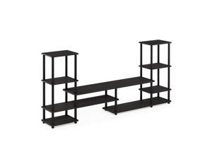 FURINNO Turn-N-Tube Grand Entertainment Center, Espresso/Black FURINNO Turn-N-Tube Grand Entertainment Center, Espresso/Black