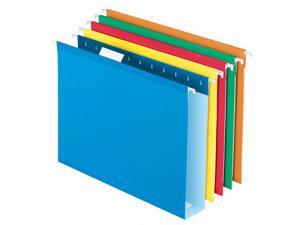 1 Pack Pendaflex Recycled Hanging File Folders 25 Per Box Assorted Jewel-Tone Colors 1/5-Cut Tabs Letter Size Two-Tone for Foolproof Filing 81667 