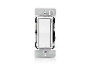 Leviton DSL06-1LZ Decora Universal Rocker Slide Dimmer, 300-Watt LED and CFL/600-Watt Incandescent/Halogen, White w/ Color Change Kits Included Leviton DSL06-1LZ Decora Universal Rocker Slide Dimmer, 300-Watt LED and CFL/600-Watt Incandescent/Halogen, White w/ Color Change Kits Included