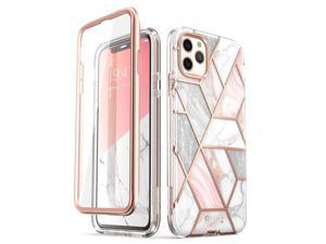 i-Blason Cosmo Series Case for iPhone 11 Pro Max 2019 Release, Slim Full-Body Stylish Protective Case with Built-in Screen Protector (Marble)