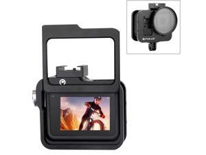 PULUZ for GoPro HERO8 Black CNC Aluminum Alloy Housing Shell Case Protective Cage with Insurance Frame & 52mm UV Lens for GoPro HERO8 Black