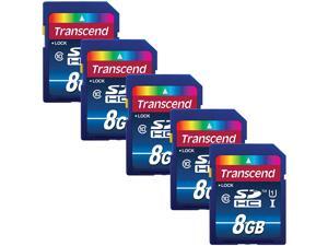 Transcend 8GB SDHC Memory Card Premium Class 10 UHS-I (Pack of 5) TS8GSDU1 - Top Value Bundle Transcend 8GB SDHC Memory Card Premium Class 10 UHS-I (Pack of 5) TS8GSDU1 - Top Value Bundle