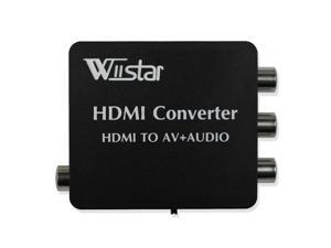 Wiistar HDMI to AV + Audio Converter Support SPDIF and Coaxial Audio Outputs NTSC PAL for TV/PC/PS3/Blue-ray DVD 1080p Wiistar HDMI to AV + Audio Converter Support SPDIF and Coaxial Audio Outputs NTSC PAL for TV/PC/PS3/Blue-ray DVD 1080p