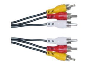 RCA Audio/Video Cable, 3 RCA Male, 12 Foot