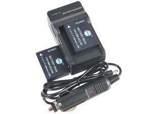 DC57 Travel and Car Charger Adapter for Panasonic Lumix DMC-ZS10 ZS15 ZS19 ZS20 ZS25 ZX3 TZ8 TZ10 TZ18 TZ19 TZ20 TZ25 ZR1 ZR3 Camera DSTE 2x DMW-BCG10E Battery