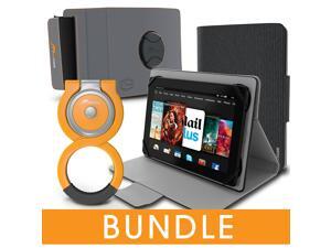 roocase Universal Tablet Orb Bundle, Folio Case Cover Stand for 10.1 inch Tablet with Orb Loop and Strap, Canvas Gray roocase Universal Tablet Orb Bundle, Folio Case Cover Stand for 10.1 inch Tablet with Orb Loop and Strap, Canvas Gray