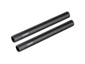 SMALLRIG 15mm Carbon Fiber Rod for 15mm Rod Support System (Non-Thread), 6 inches Long, Pack of 2-1872 SMALLRIG 15mm Carbon Fiber Rod for 15mm Rod Support System (Non-Thread), 6 inches Long, Pack of 2-1872