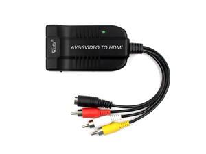 Wiistar Male AV CVBS Female SVIDEO to Female HDMI Audio Video Converter 1080P Composite Adapter for Blu-ray DVD HDTV Wiistar Male AV CVBS Female SVIDEO to Female HDMI Audio Video Converter 1080P Composite Adapter for Blu-ray DVD HDTV