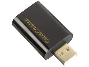 USB Audio Adapter with 3.5mm Jack, CableCreation USB External Stereo Sound Card with 3.5mm Earphone and Microphone for PS4, Windows, Mac, Linux,Plug and Play, Black USB Audio Adapter with 3.5mm Jack, CableCreation USB External Stereo Sound Card with 3.5mm Earphone and Microphone for PS4, Windows, Mac, Linux,Plug and Play, Black