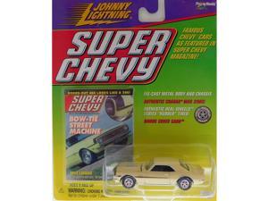 Johnny Lightning 1968 Camaro Super Chevy Edition 1:64 Scale die-cast Cream//Black Stripes