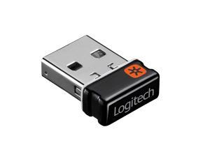 Logitech C-U0007 Unifying Receiver for Mouse and Keyboard Works with Any Logitech Product That Display The Unifying Logo (Orange Star, Connects up to 6 Devices)