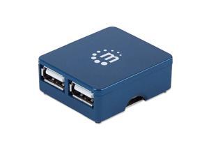 MANHATTAN Hi-Speed USB Micro Hub, 4 Ports (160605)