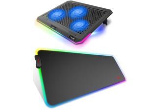 havit RGB Laptop Cooling Pad and Large Mouse Pad