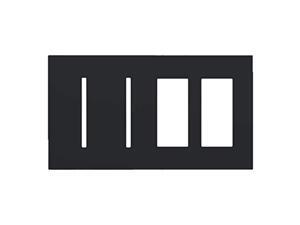 Lutron Deep Back Cover New Arch Wp - Grafikt Black (LWT-GGTT-BL)