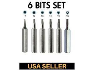 CR-V Torx screwdriver Bit Set T1 T2 T3 T4 T5, TR6 (T6 Security torx) repair CR-V Torx screwdriver Bit Set T1 T2 T3 T4 T5, TR6 (T6 Security torx) repair