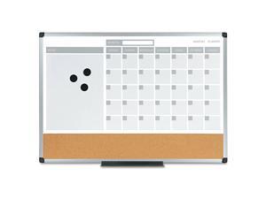 Mastervision 3-in-1 Calendar Planner Dry Erase Board 24 x 18 Aluminum Frame Mastervision 3-in-1 Calendar Planner Dry Erase Board 24 x 18 Aluminum Frame