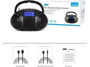 August SE20 - Mini Bluetooth MP3 Stereo - Portable Radio with Powerful Bluetooth August SE20 - Mini Bluetooth MP3 Stereo - Portable Radio with Powerful Bluetooth
