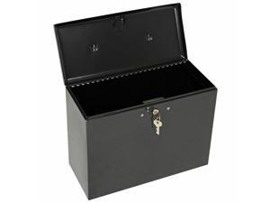 Master Lock Locking Steel Security File Box, 13-1/2"L x 6"W x 10-1/2"H, Black Master Lock Locking Steel Security File Box, 13-1/2"L x 6"W x 10-1/2"H, Black