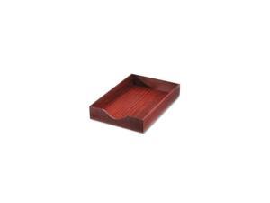 Hardwood Legal Stackable Desk Tray, Mahogany Hardwood Legal Stackable Desk Tray, Mahogany