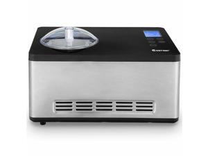2.1 Quart Ice Cream Maker Frozen Machine Stainless Steel with LCD Timer Control 2.1 Quart Ice Cream Maker Frozen Machine Stainless Steel with LCD Timer Control