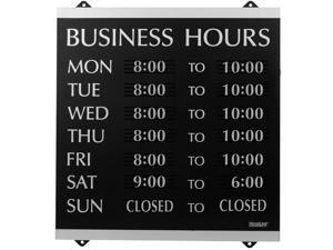 Headline Sign - Century Series, Business Hours Sign with 176 1/4"-Characters,... Headline Sign - Century Series, Business Hours Sign with 176 1/4"-Characters,...