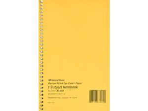 NATIONAL Brown Board Cover Notebook, Narrow ruled, 1-Subject, Green Paper, 7.75 x 5 Inches, 80 Sheets (33002) NATIONAL Brown Board Cover Notebook, Narrow ruled, 1-Subject, Green Paper, 7.75 x 5 Inches, 80 Sheets (33002)